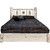 Frontier Platform Bed with Storage & Laser-Engraved Pine Design - Twin