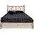 Frontier Platform Bed with Storage & Laser-Engraved Wolf Design - Queen