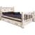 Frontier Storage Bed with Laser-Engraved Bronc Design - Cal King