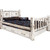 Frontier Storage Bed with Laser-Engraved Elk Design - Twin