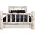 Frontier Storage Bed with Laser-Engraved Moose Design - King