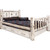 Frontier Storage Bed with Laser-Engraved Pine Design - Full