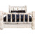 Frontier Storage Bed with Laser-Engraved Pine Design - Full