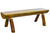 Glacier Half Log Bench - 4'