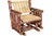 Glacier Single Seat Glider - Country Exterior Finish