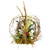Grapevine and Pod Centerpiece with Red and Turquoise Accents