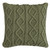 Green Cable Knit Pillow