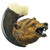 Grizzly Bear With Bear Claw Cabinet Knob - Set of 2