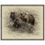 Grizzly Family Framed Canvas