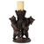 Helping Bears Candleholder - Burlwood