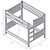Hickory Full/Full Bunk Bed - Ladder Left