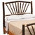 Hickory Sunburst Headboard - Queen