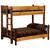 Hickory Twin/Full Bunk Bed - Ladder Right