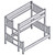 Hickory Twin/Full Bunk Bed - Ladder Right