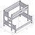 Hickory Twin/Queen Bunk Bed - Ladder Right