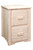 Homestead 2 Drawer File Cabinet - Unfinished