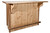 Homestead Bar with Foot Rail - Stained & Lacquered