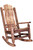 Homestead Log Rocker - Stained & Lacquered