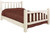 Homestead Queen Log Bed - Lacquered