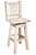 Homestead Swivel Barstool with Back - Unfinished