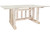 Homestead Trestle Dining Table - Unfinished
