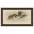 Hunting in Snow Framed Canvas