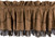 Embroidered Barbwire Valance with Fringe