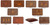 Coronado Iron Counter Stool with Tooled Leather Seat - Set of 2