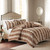 Jackson Tan Faux Fur Bed Set - King