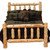 Traditional Log Complete Bed - King
