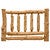 King Traditional Log Headboard Only