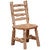 Ladder Back Log Side Chair