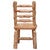 Ladder Back Log Side Chair