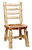 Ladder Back Log Side Chair