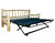 Lacquer Finish Hand-Peeled Rustic Day Bed w/Trundle