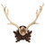 Large Fallow Antler Plaque - White