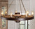 Large Wagon Wheel Chandelier