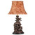 There You Are Black Forest Lamp with Feather Shade