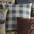 Lodge Blue Check Pillow