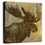 Lodge Moose Gallery Wrapped Canvas
