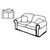 Northern Trails Bear Loveseat