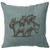 Mama Bear Linen Pillow - Ocean