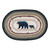 Mama Black Bear & Cub Braided Oval Rug