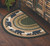 Mama Black Bear & Cub Half-Round Braided Rug