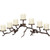 Metal Pinecone Candelabra