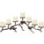 Metal Pinecone Candelabra