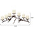 Metal Pinecone Candelabra