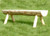 Unfinished Hand-Peeled Rustic Log Bench - 5 Feet
