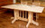 Lacquer Finish Hand-Peeled Rustic Double Pedestal Dining Table