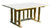 Lacquer Finish Hand-Peeled Rustic Trestle Table